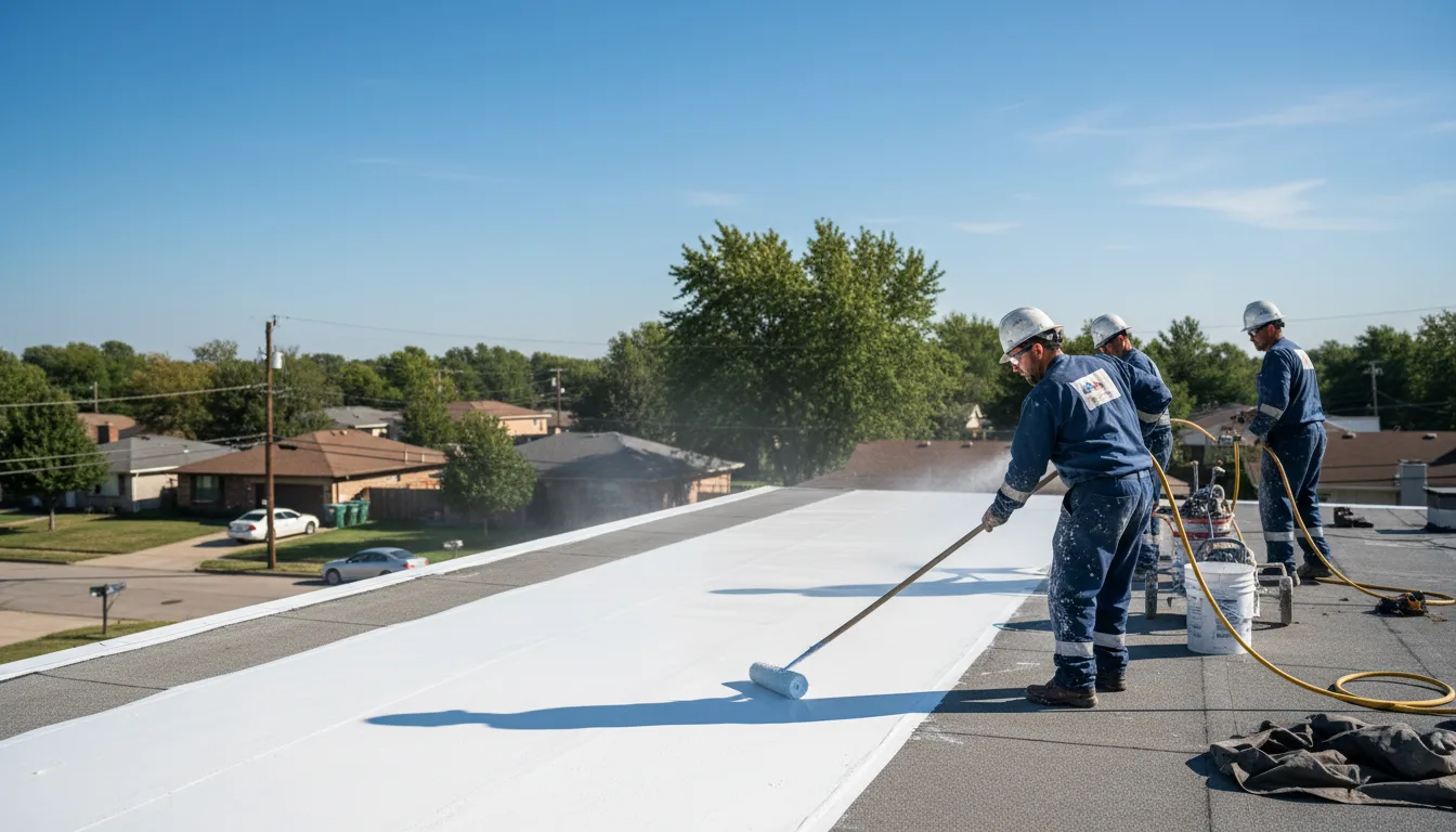 Commercial roof coating in Log Lane Village, CO near me